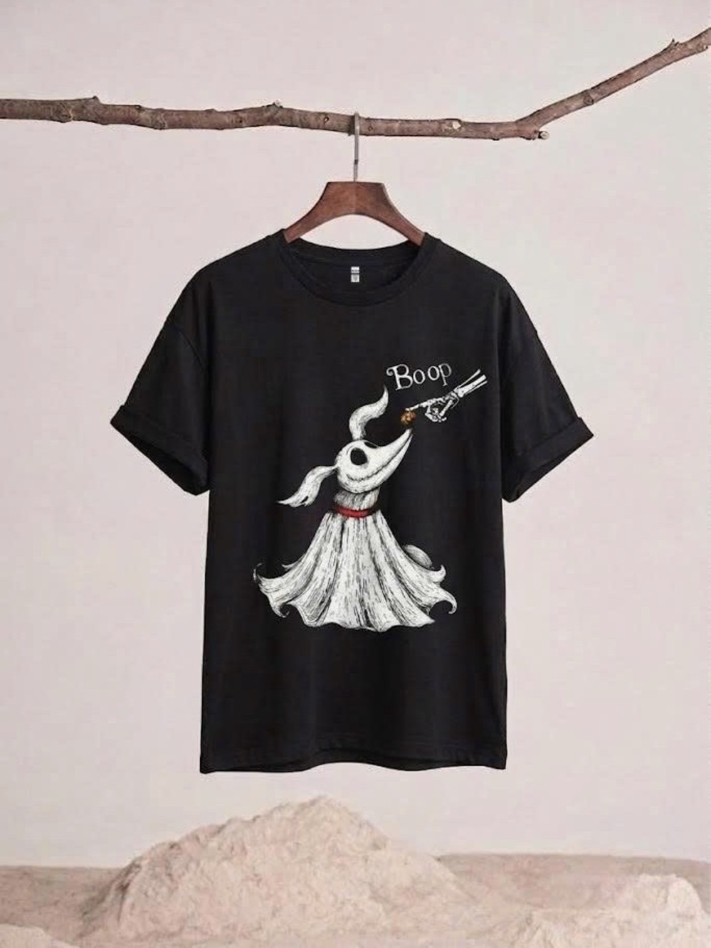 Nightmare Before Christmas Zero Dog Graphic Tee Halloween Shirt